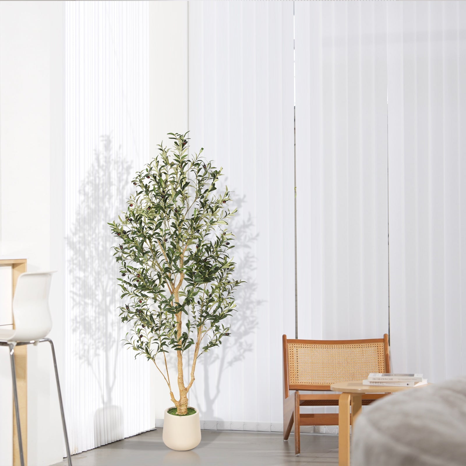 The Indoor artificial olive tree: A Symphony of Light and Form