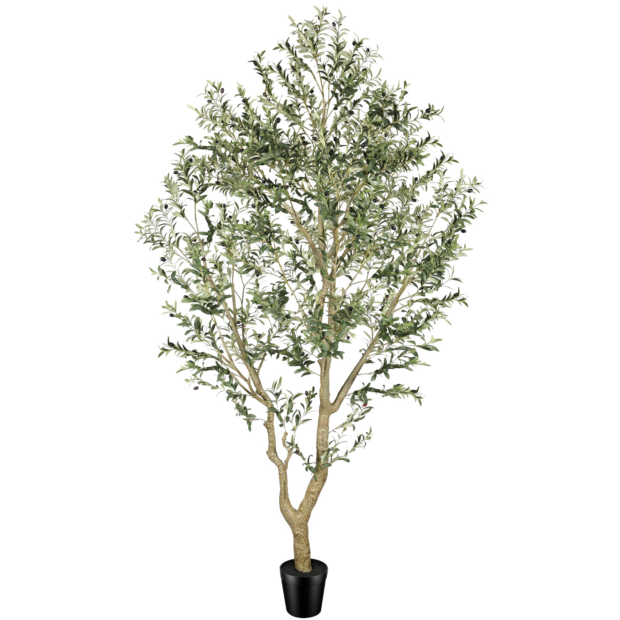 10’ Faux Olive Tree with Trunk