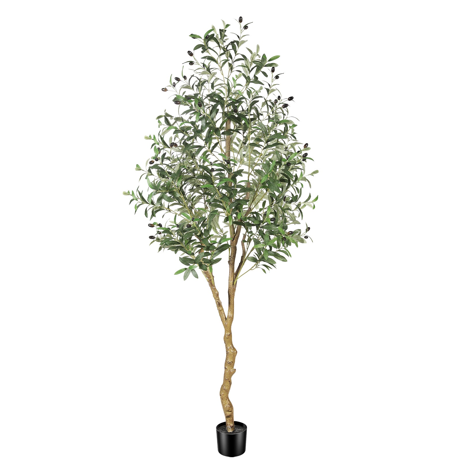 6’ Artificial Olive Tree with Trunk