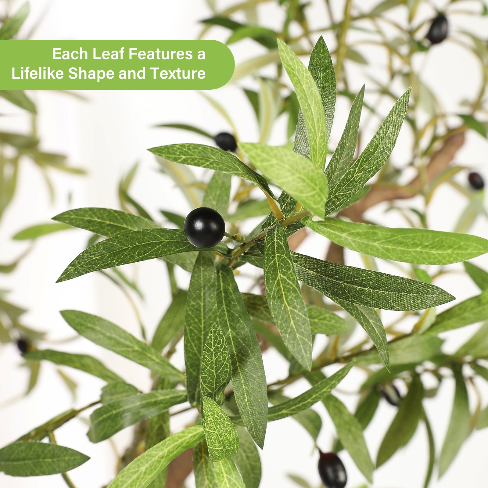 9’ Realistic Leaves Olive Tree
