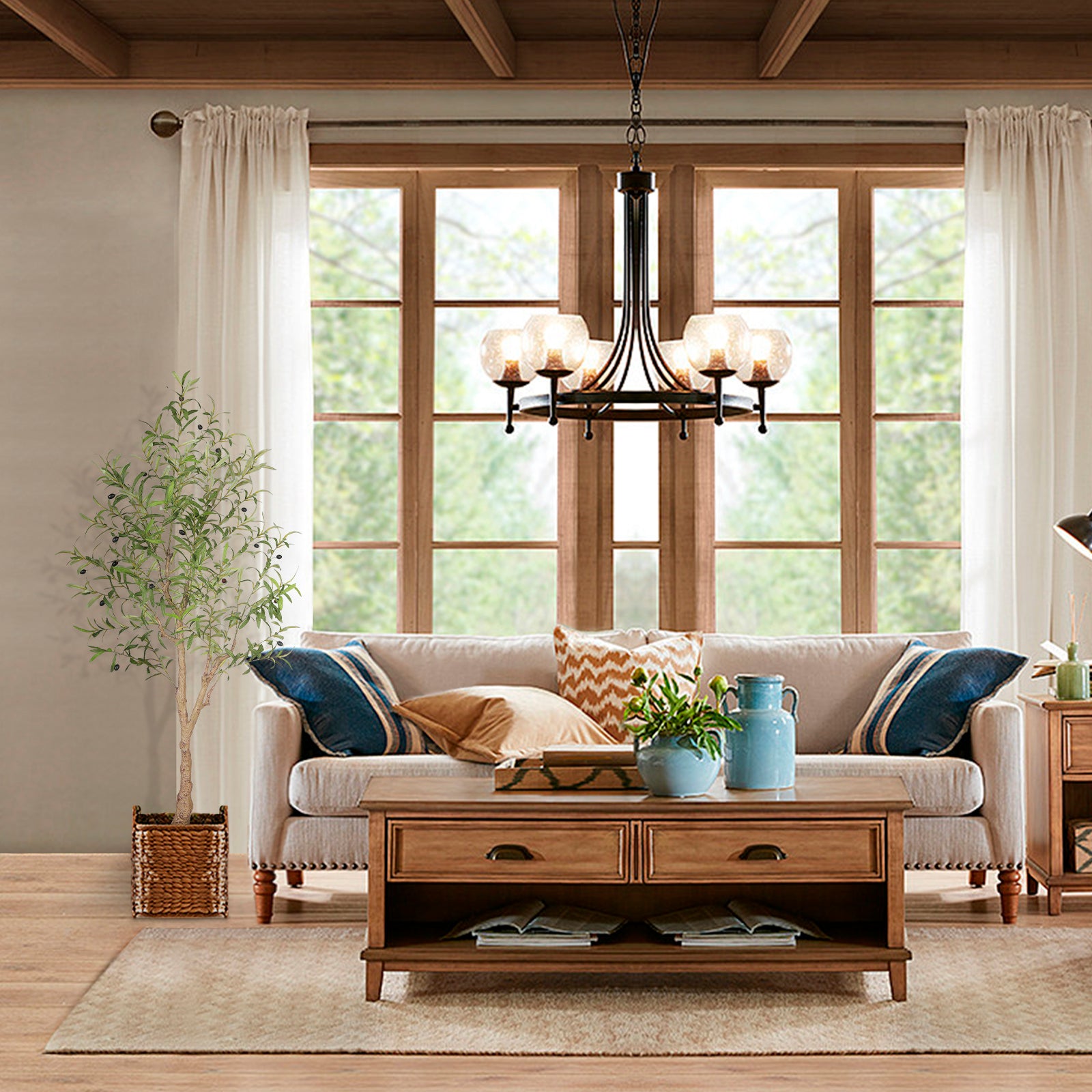 5’ Realistic Leaves Olive Tree