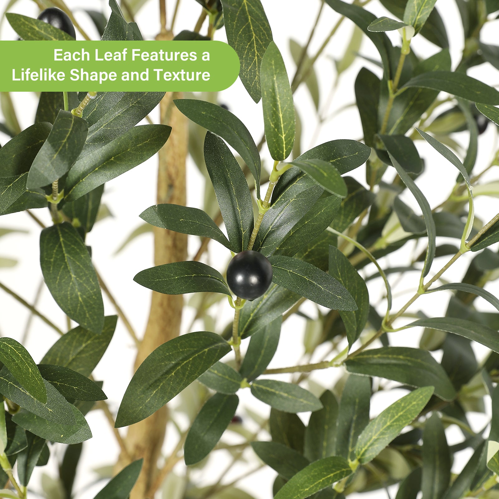 6' Artificial Olive Tree with Pots