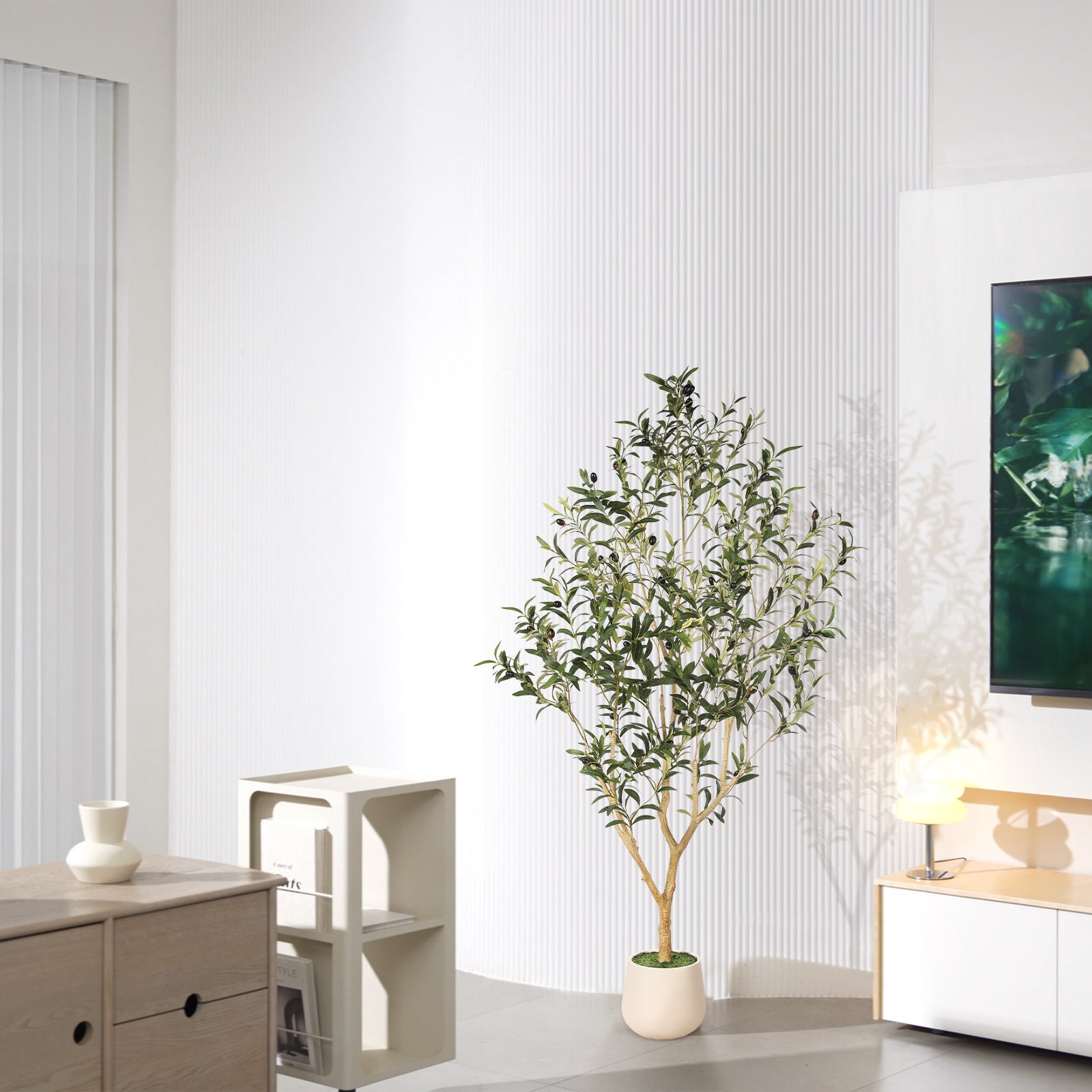 5' Realistic Olive Trees with Pots