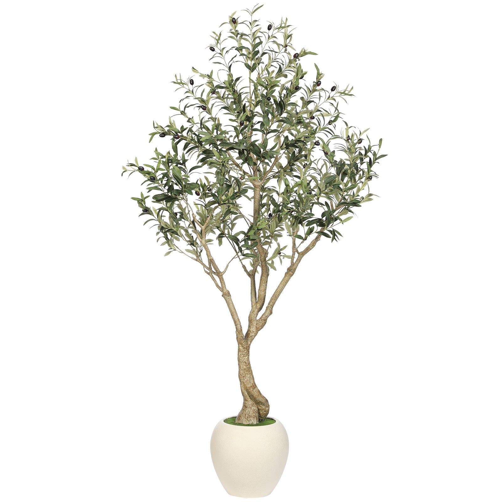 6' Artificial Olive Tree with Large Pots