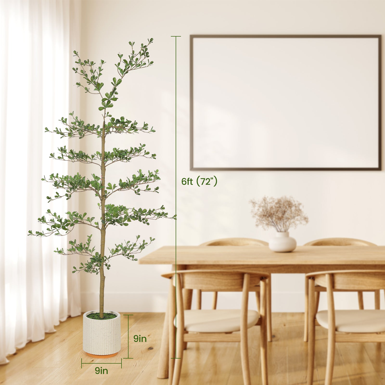 6' Shady Lady Tree with Pot-4
