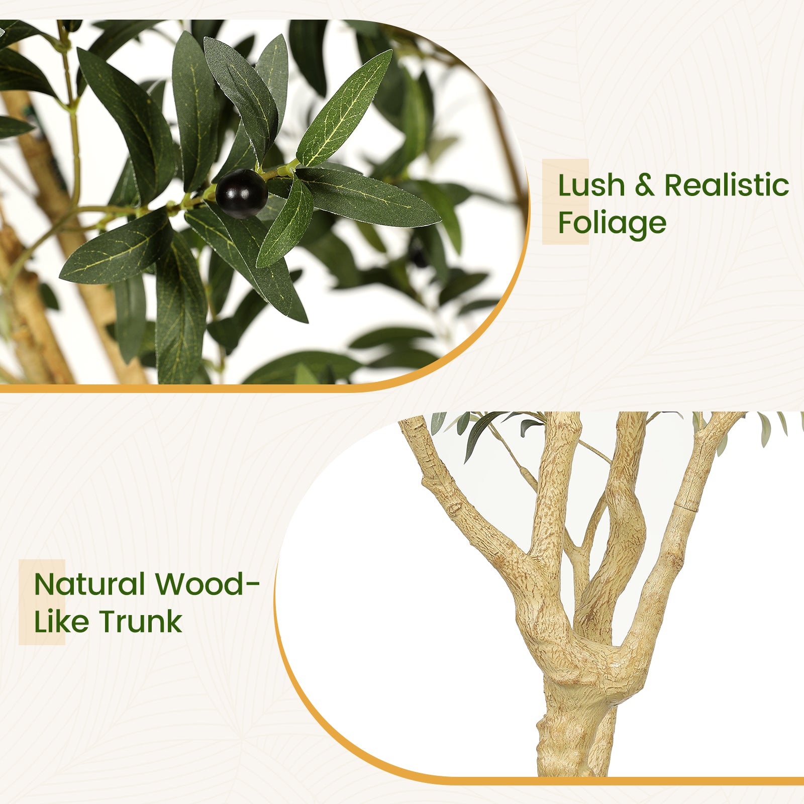 7' Large Olive Trees with Exquisite Pots