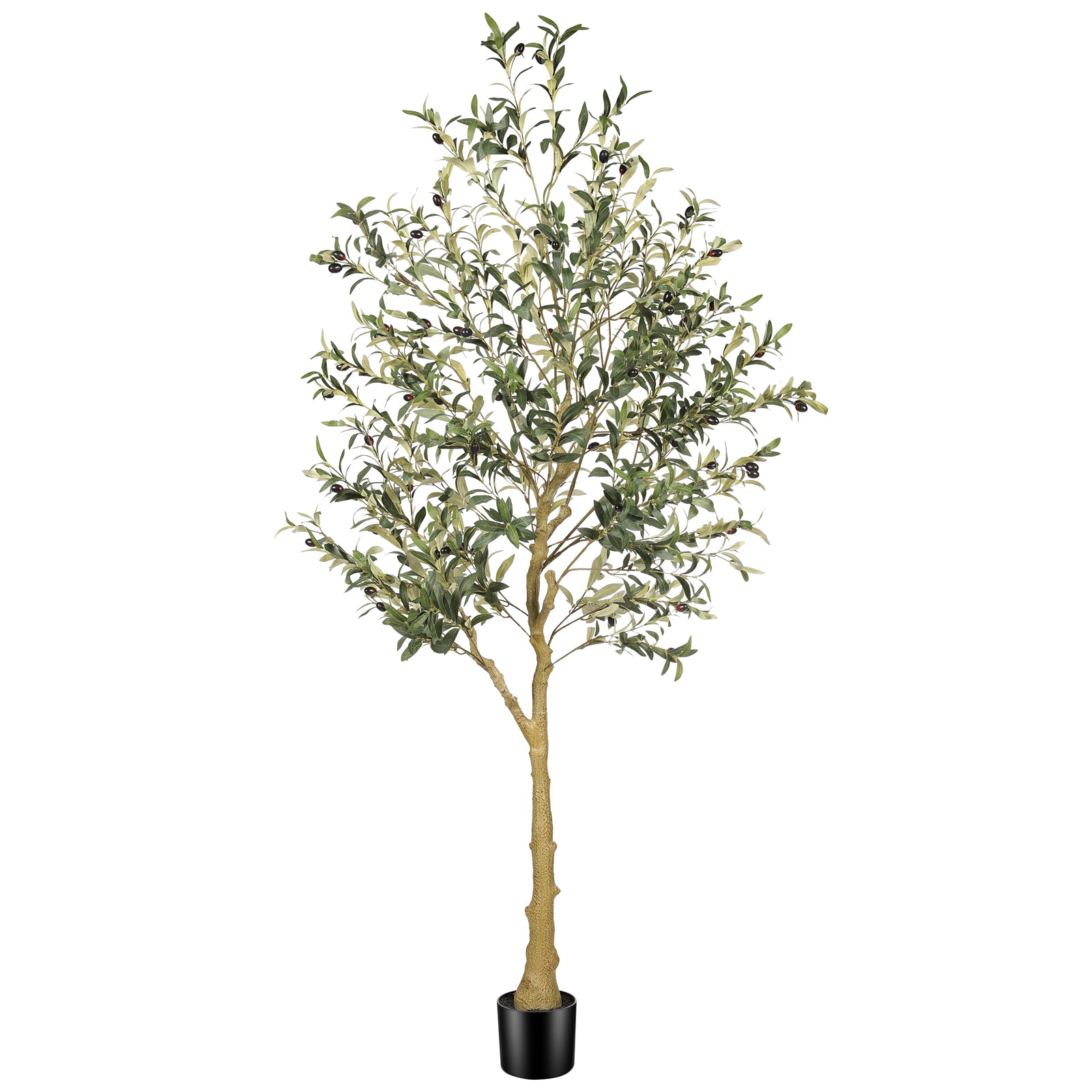 6’ Faux Olive Tree with Trunk